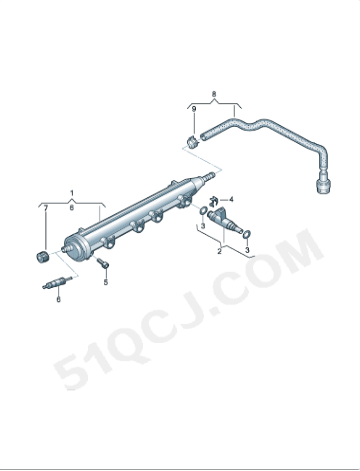 a3-golf-plus-jetta-1.6-fuel-injector-06a906031ct