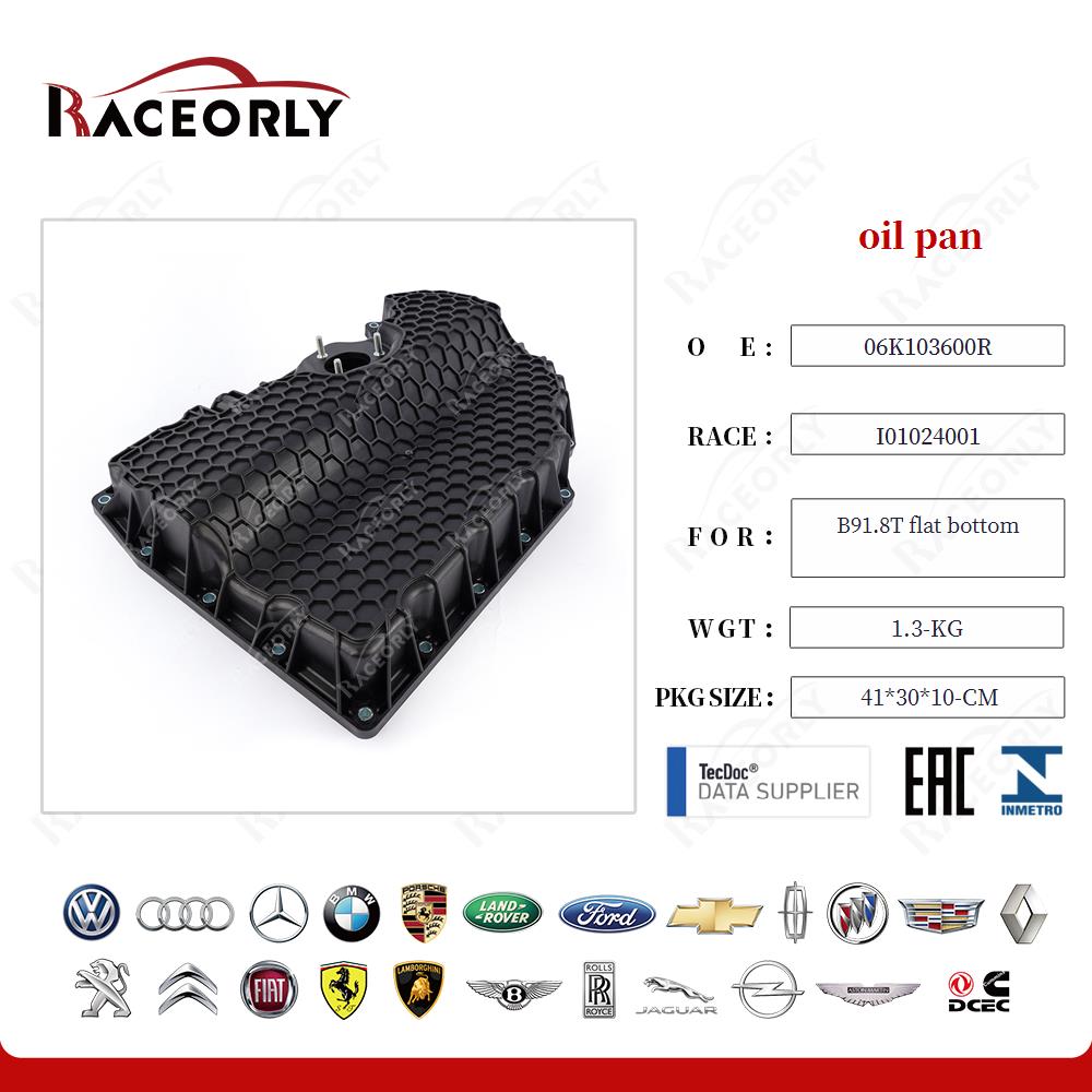 oil pan 06K103600R for B91.8T flat bottom