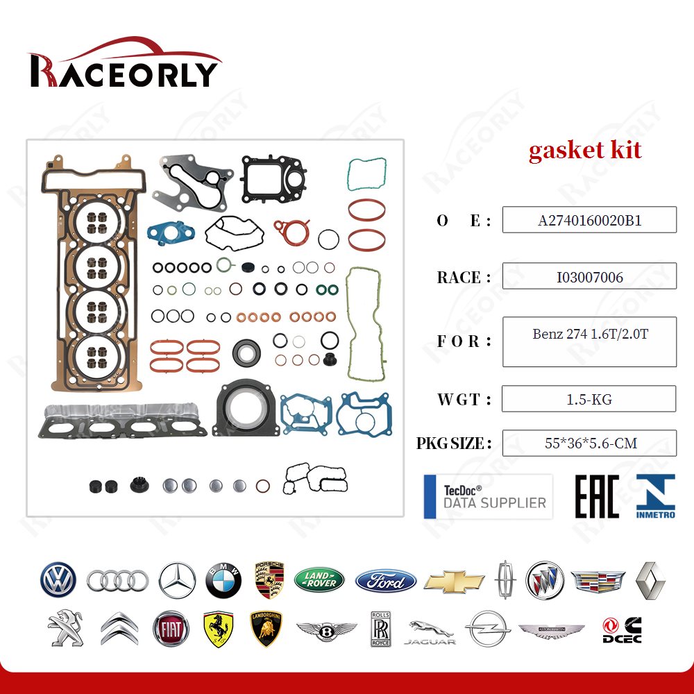 gasket kit 101011306 for Benz 274 1.6T/2.0T