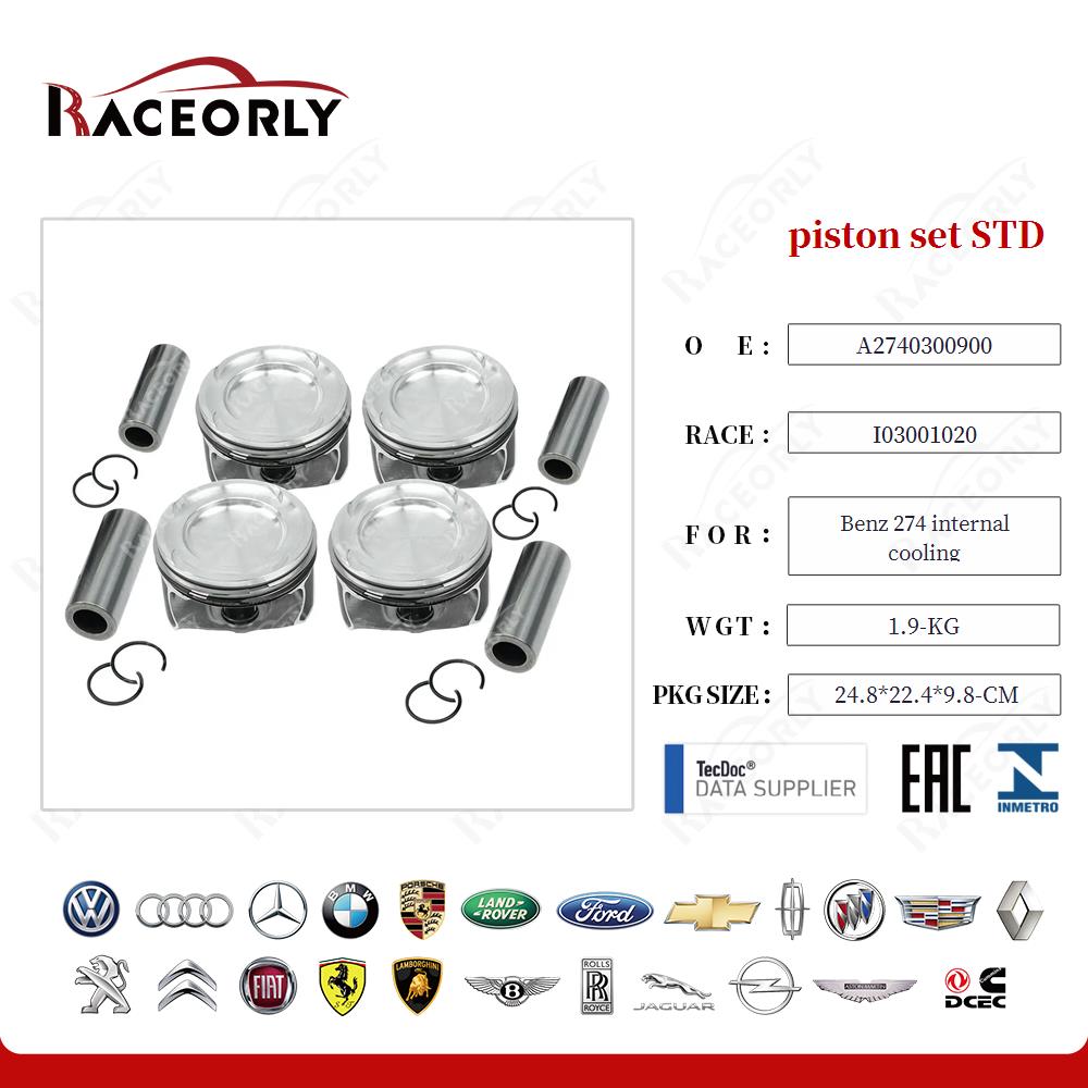 piston set STD A2740300900 for Benz 274 internal cooling