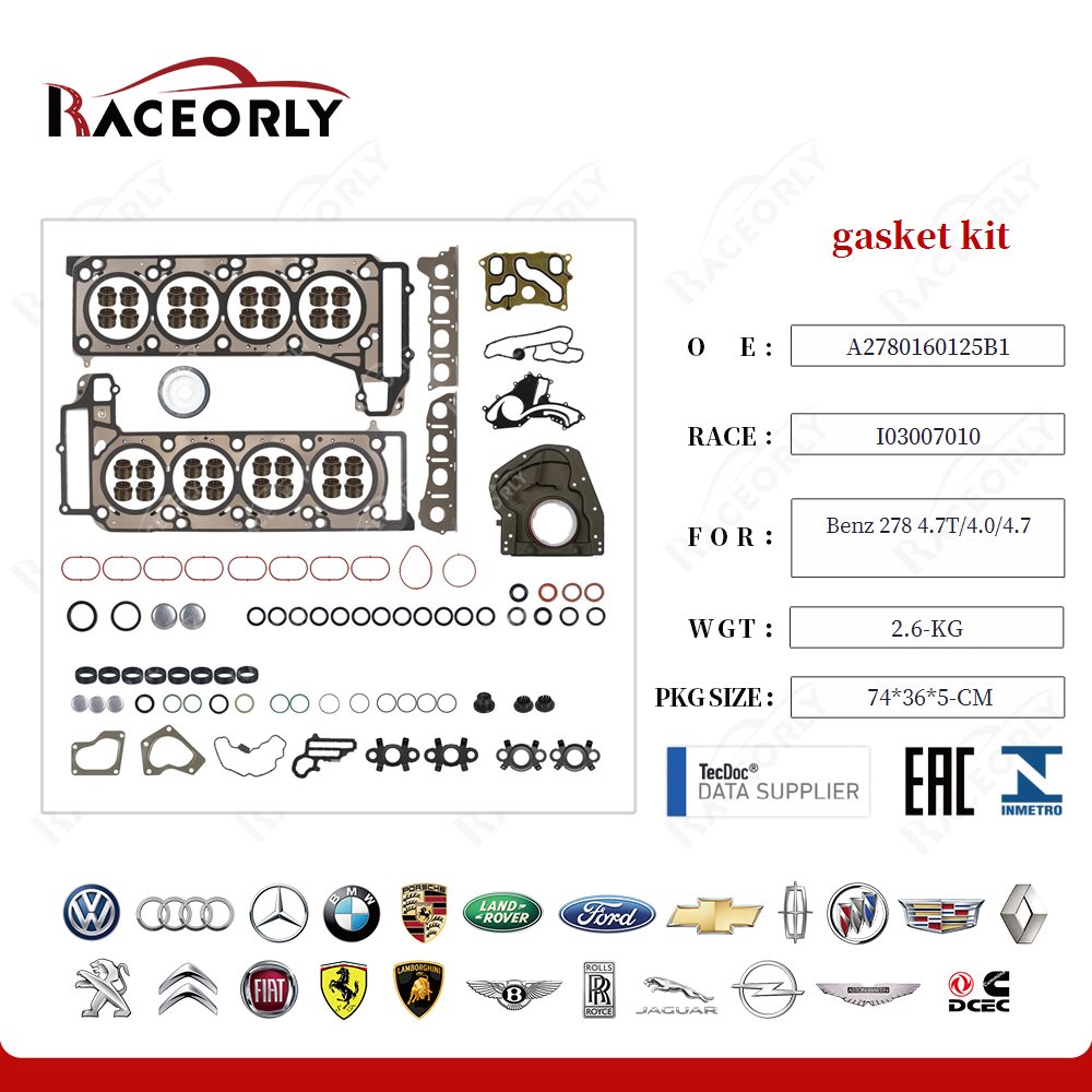 gasket kit 2730100814 for Benz 278 4.7T/4.0/4.7