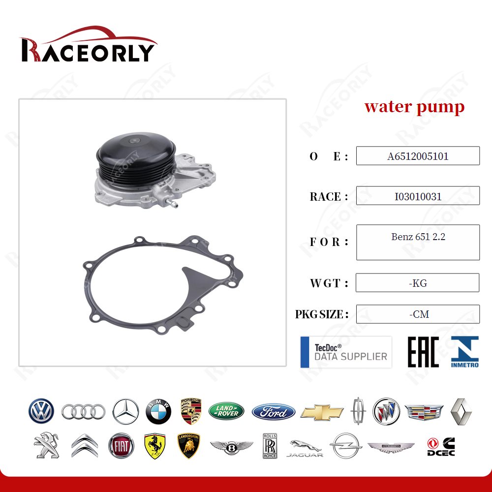 water pump 6512000002 for Benz 651 2.2