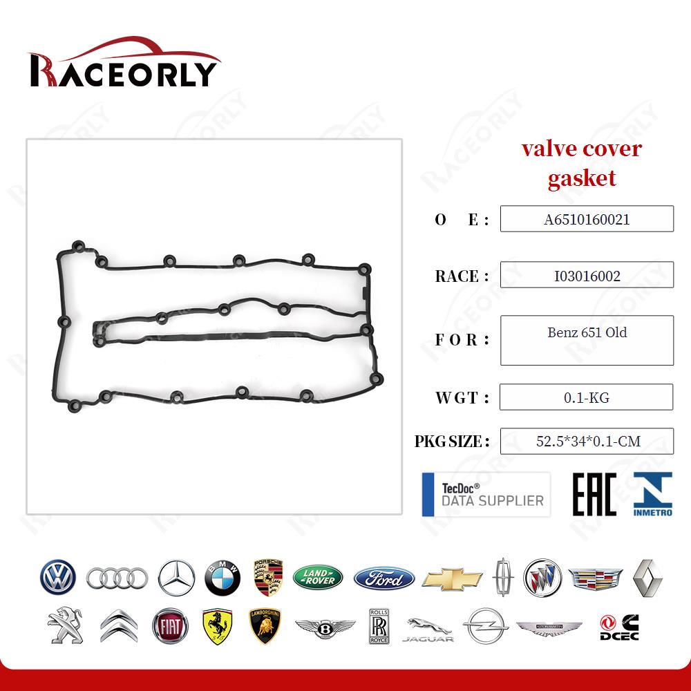 Junta de la tapa de válvulas A6510160021 para Benz 651 Old