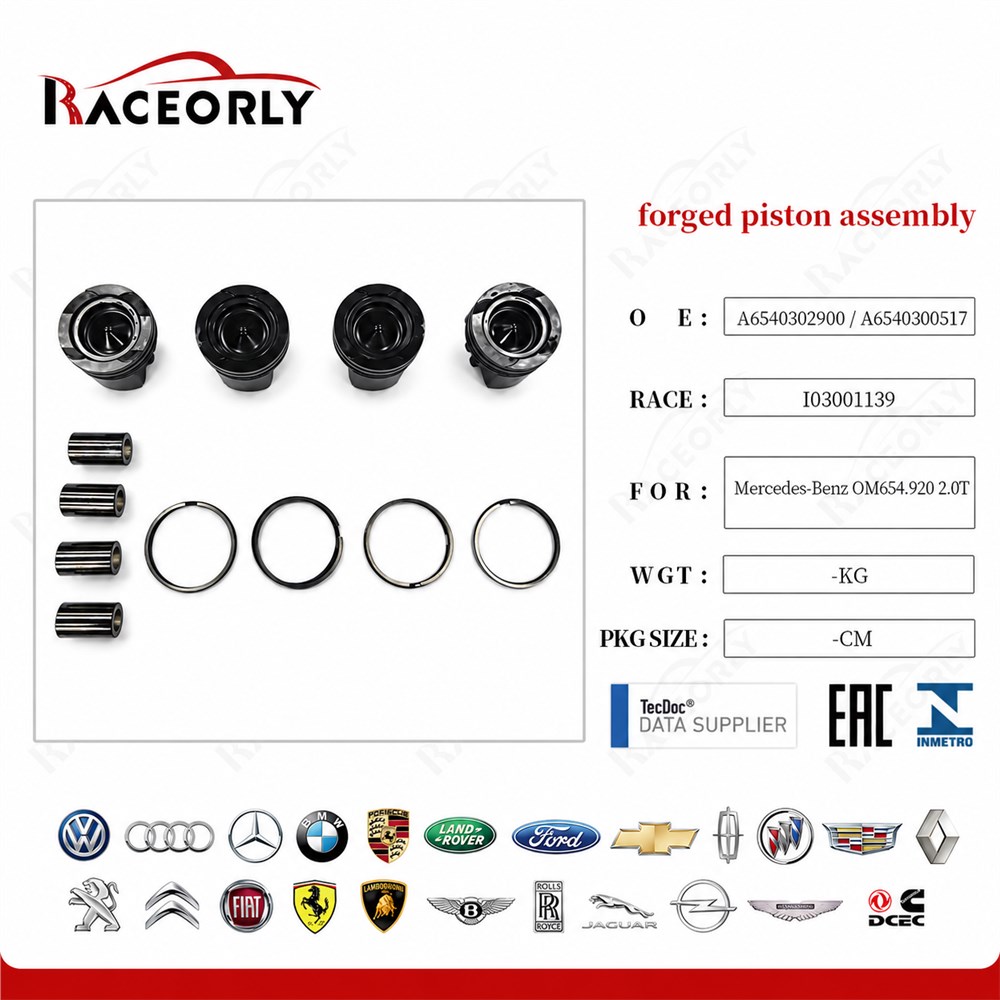 piston set A6540302900 for Benz 654.920 2.0T