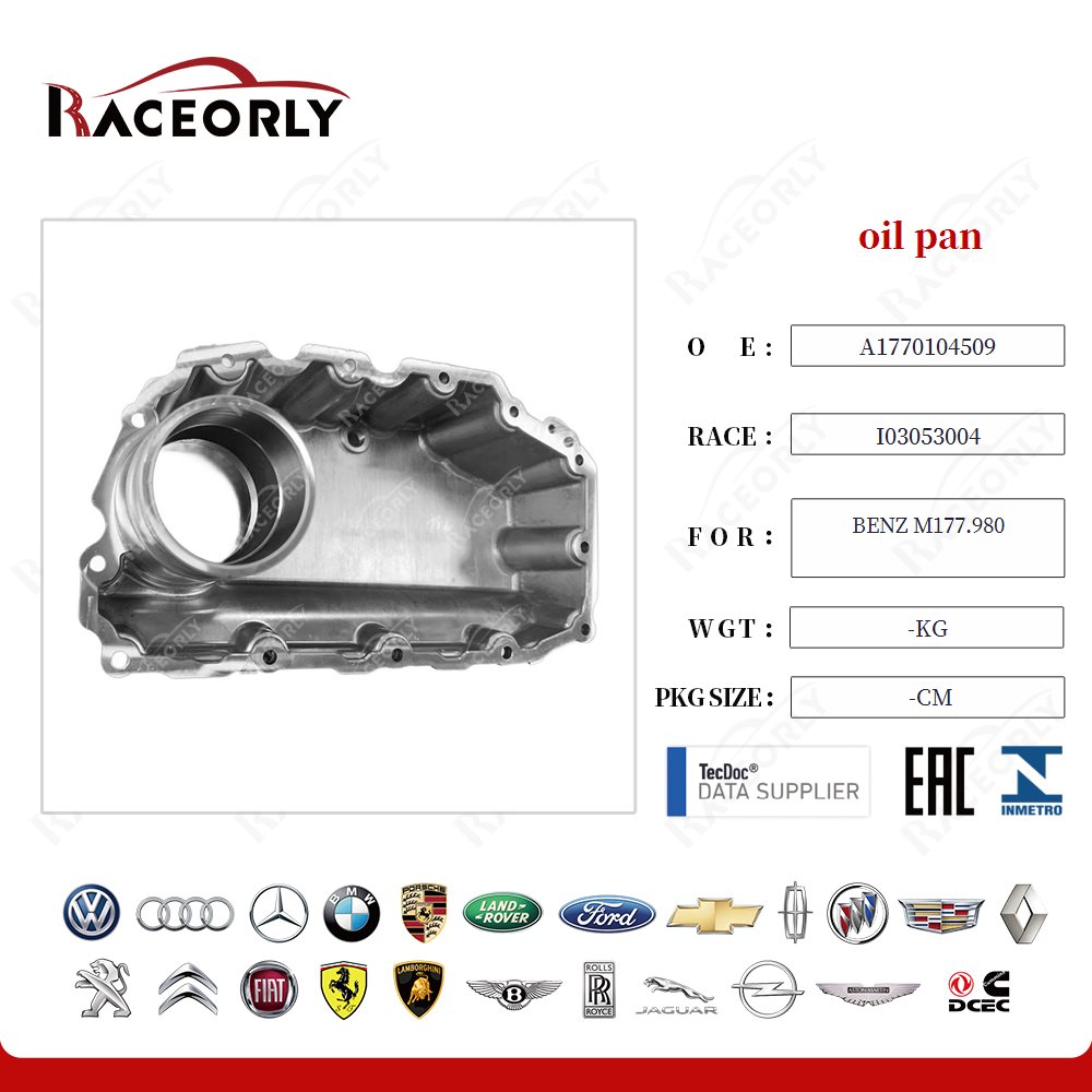 Oil pan (aluminum) A1770104509 for BENZ M177.980