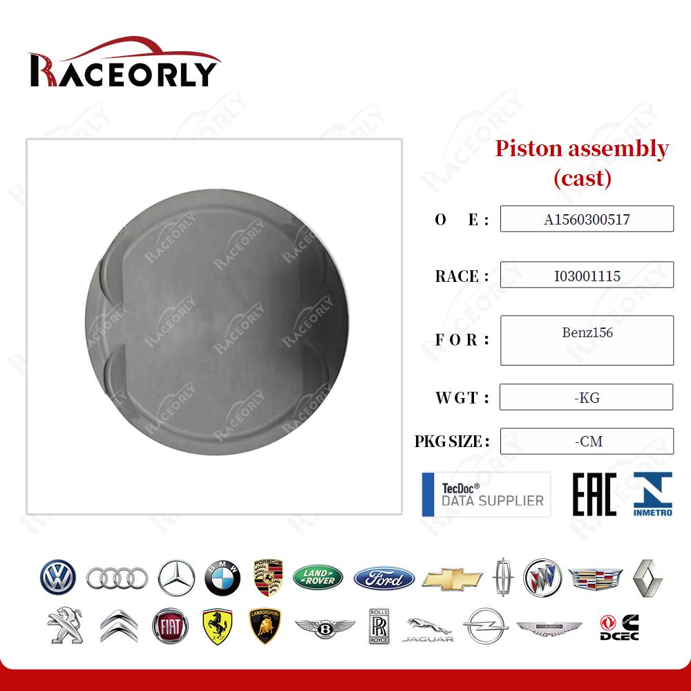 Piston assembly (cast) A1560300517 for Benz156