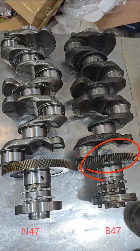 Crankshaft (casting) 11218593868 for BMW B47