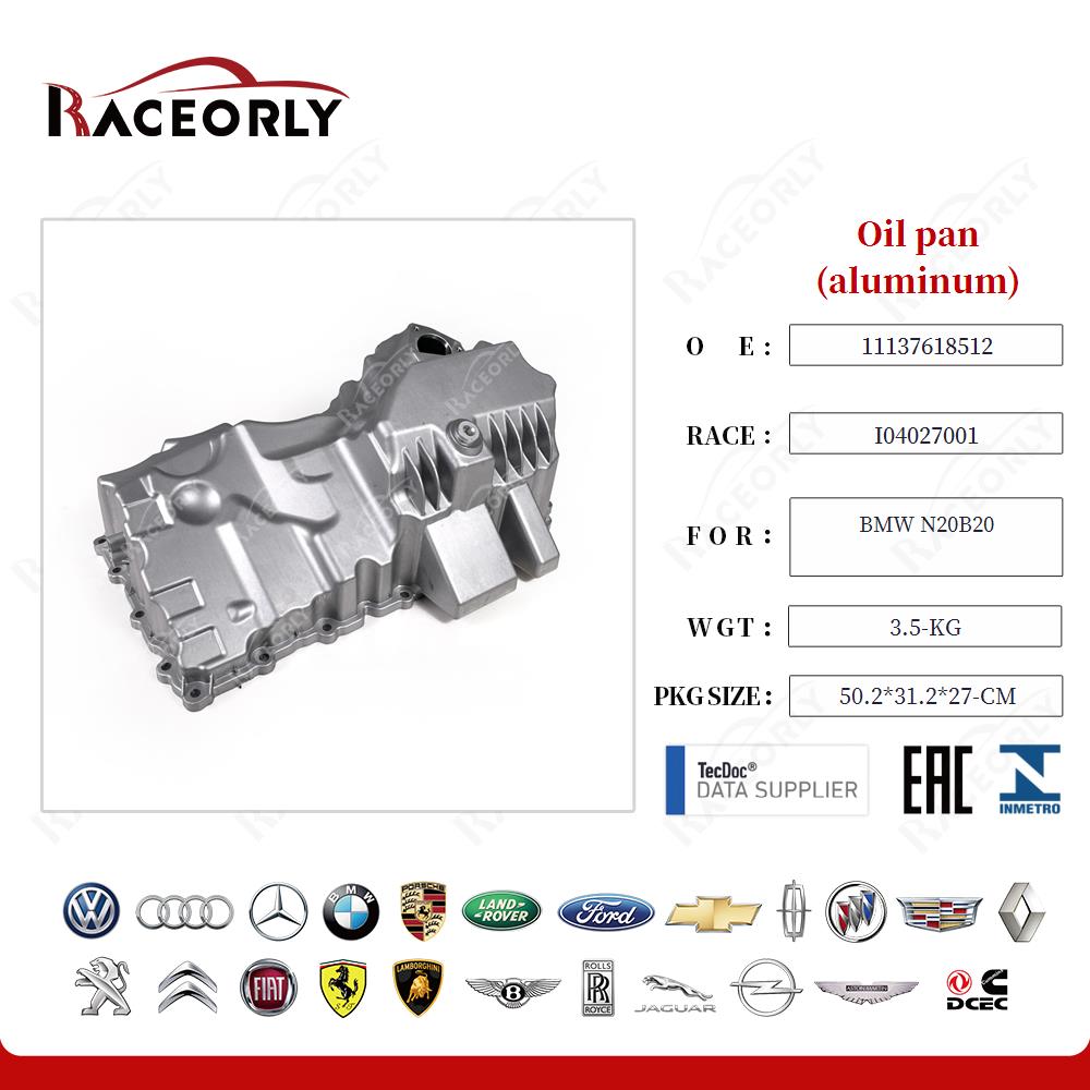 Oil pan (aluminum) 11137618512 for BMW N20B20
