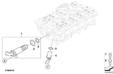 válvula de control BMW N43-11367584115