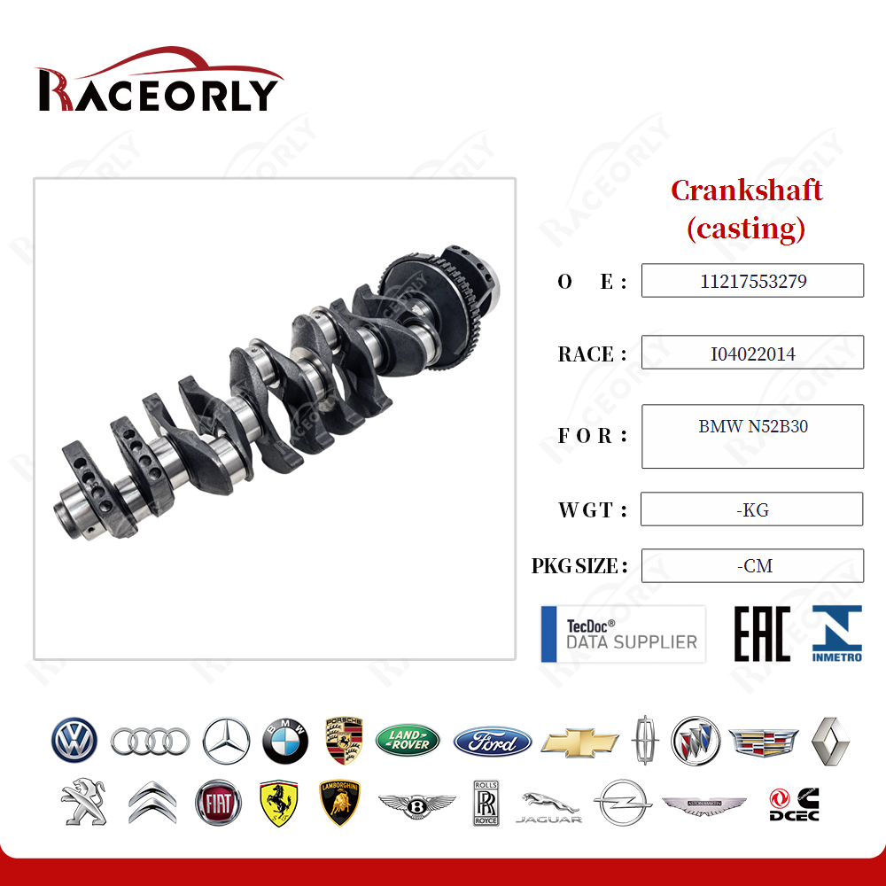 Crankshaft (casting) 11217553279 for BMW N52B30