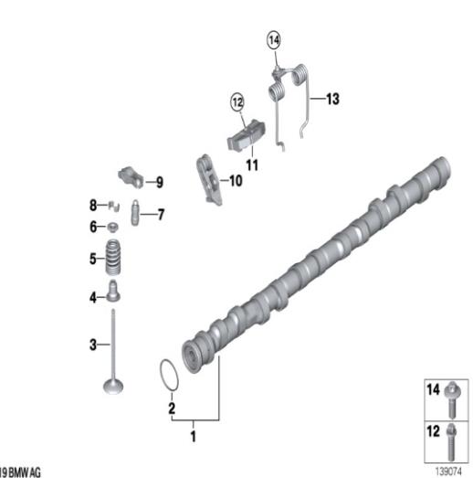 válvula de admisión BMW N52B30-11347553771-10