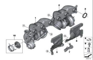 turbocompresor trasero bmw-n54-11657593023-94