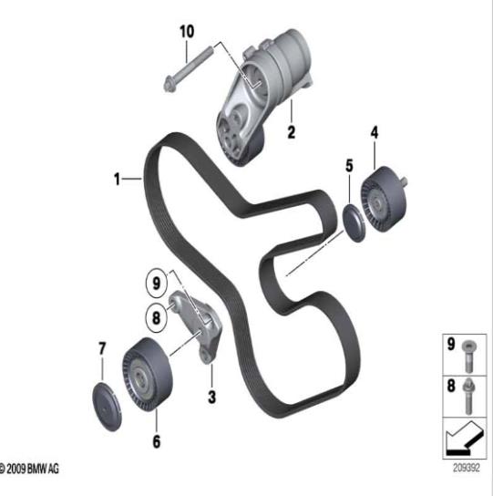 rueda de ajuste bmw-n55-11288673720-2