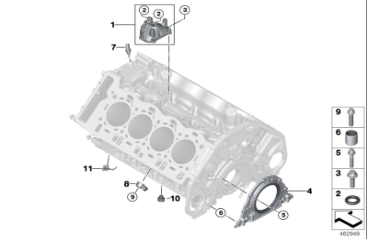 kit de juntas BMW N63B44B-11147583221