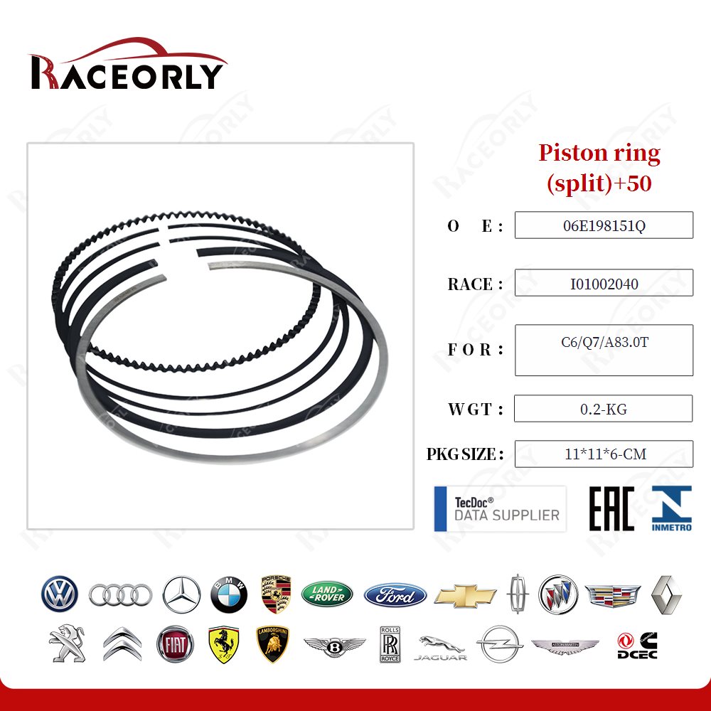 Piston ring (split)+50 06E198151Q for C6/Q7/A83.0T