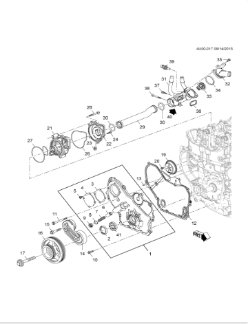 tensioner 12605175 for Captiva 2.4/3.2L