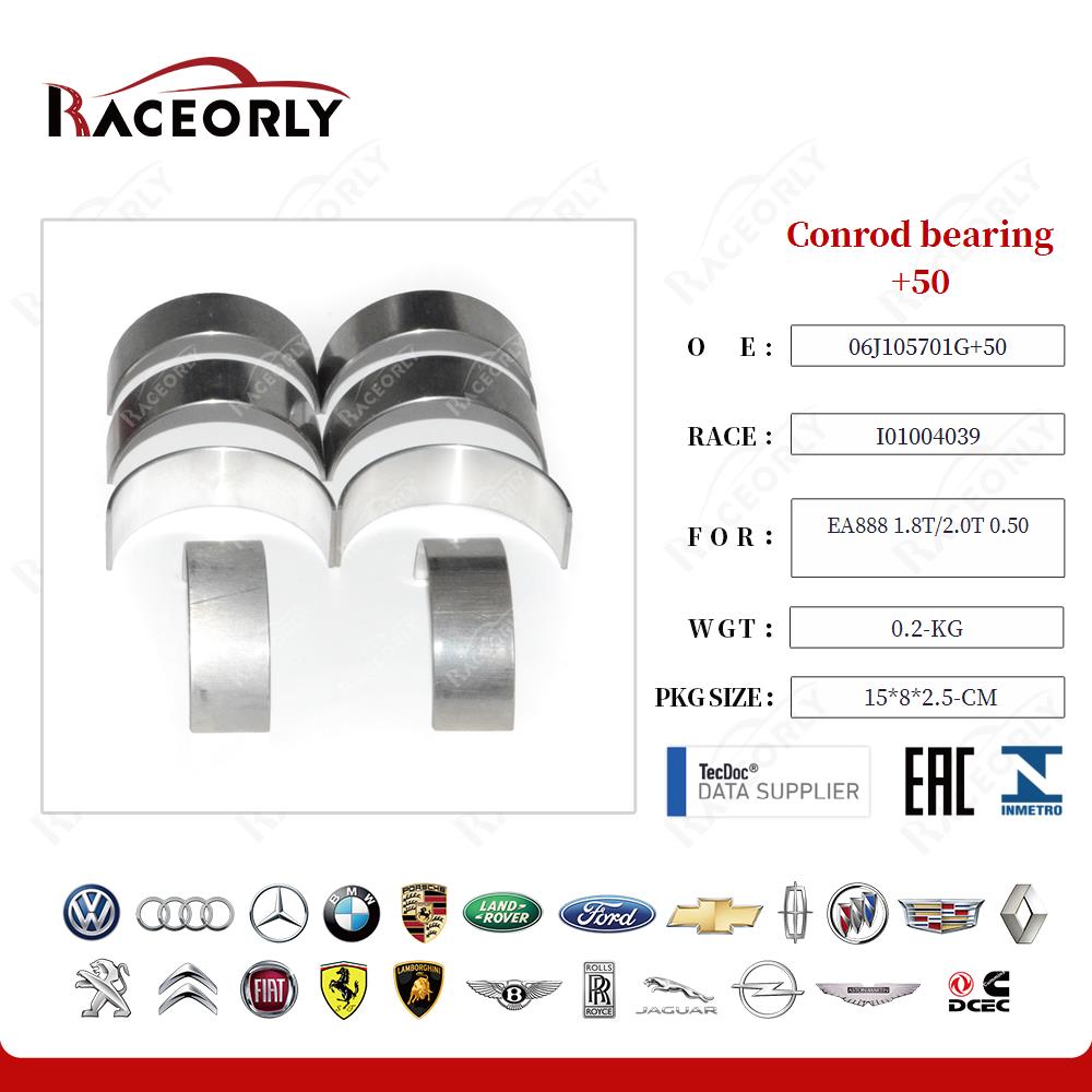 Conrod bearing +50 06H105701RGLB for EA888 1.8T/2.0T 0.50