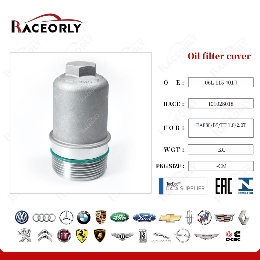 Oil filter cover 06L 115 401 J for EA888/B9/TT 1.8/2.0T