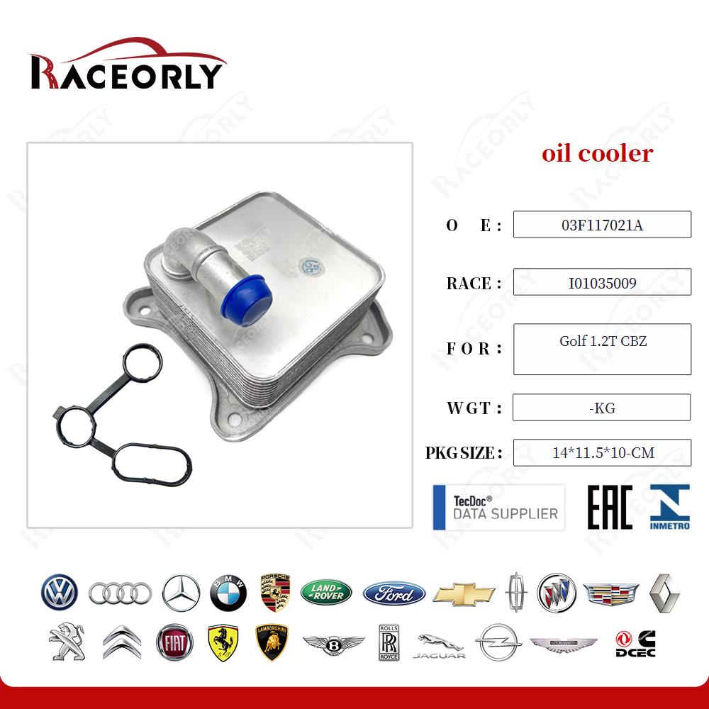 oil cooler 03F117021A for Golf 1.2T CBZ