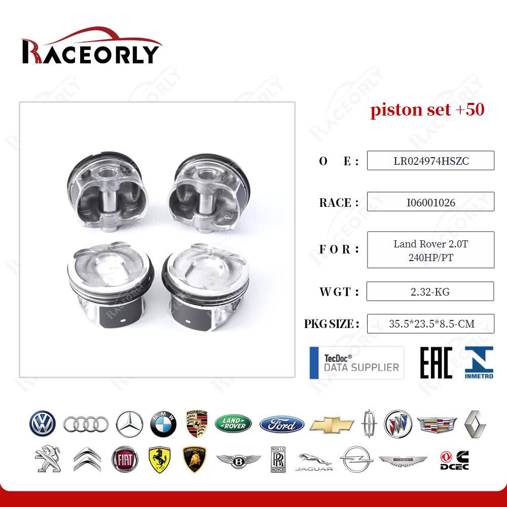 piston set +50 （产品无OE用的缸体总成OE） for Land Rover 2.0T 240HP/PT