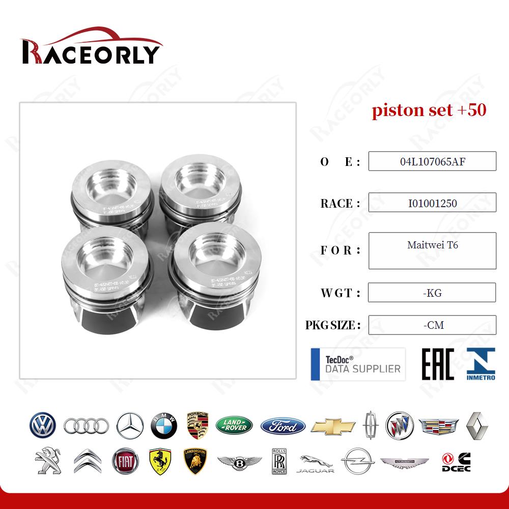 conjunto de pistões Maitwei T6 +50-04L107065AF-16