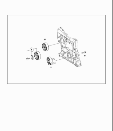mercedes-benz-c-class-e-class-slk-e-class-tensioner-a2712000270