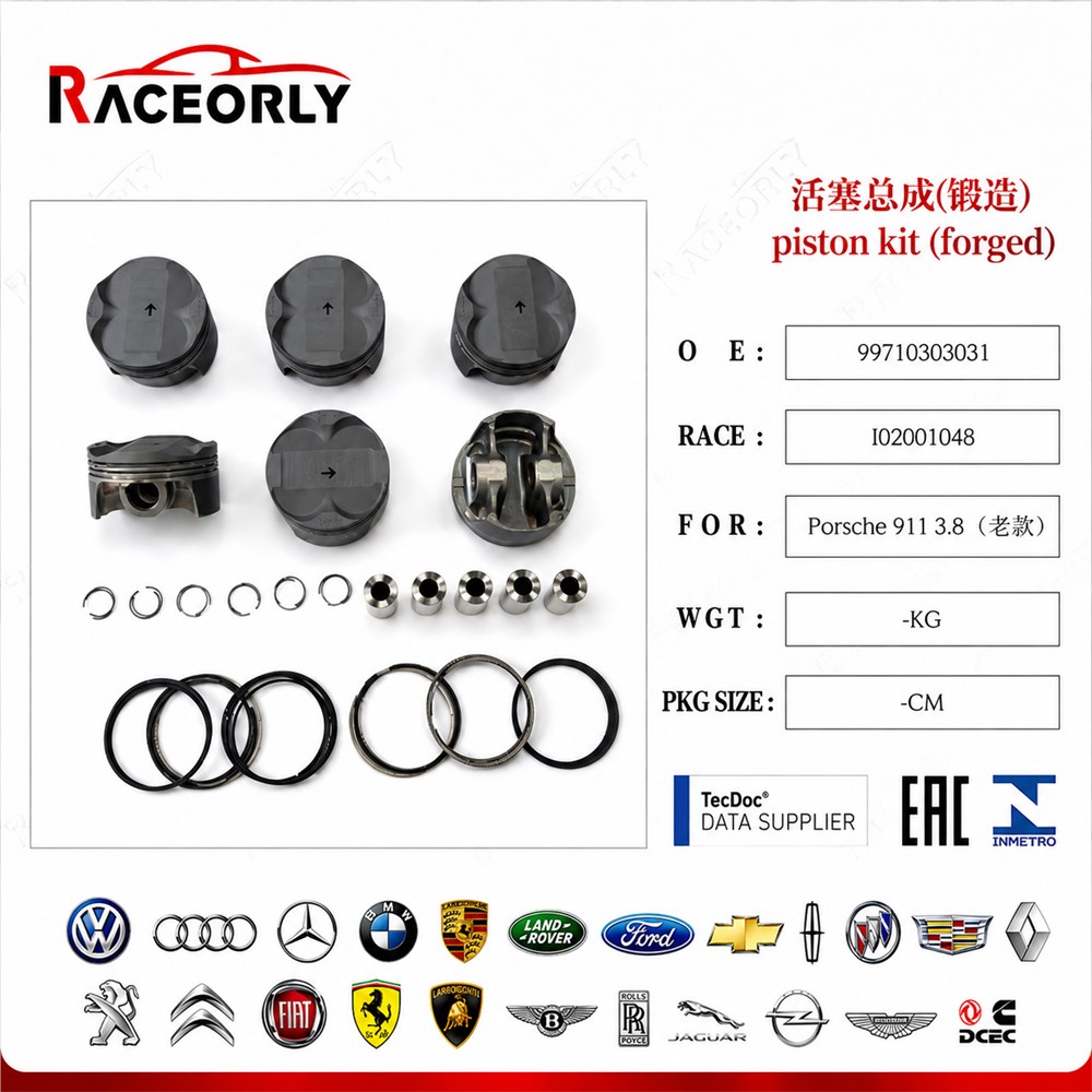piston set 99710303031 for Porsche 911 3.8 old model