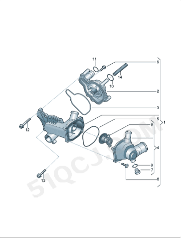 q74.2-touareg-a8-r84.2-water-pump-079121014f