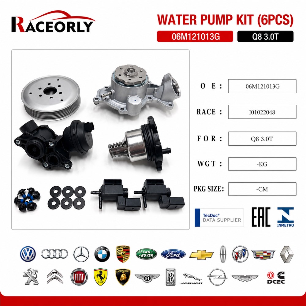 Water Pump Set (6-piece kit) 06M121013G for Q83.0T