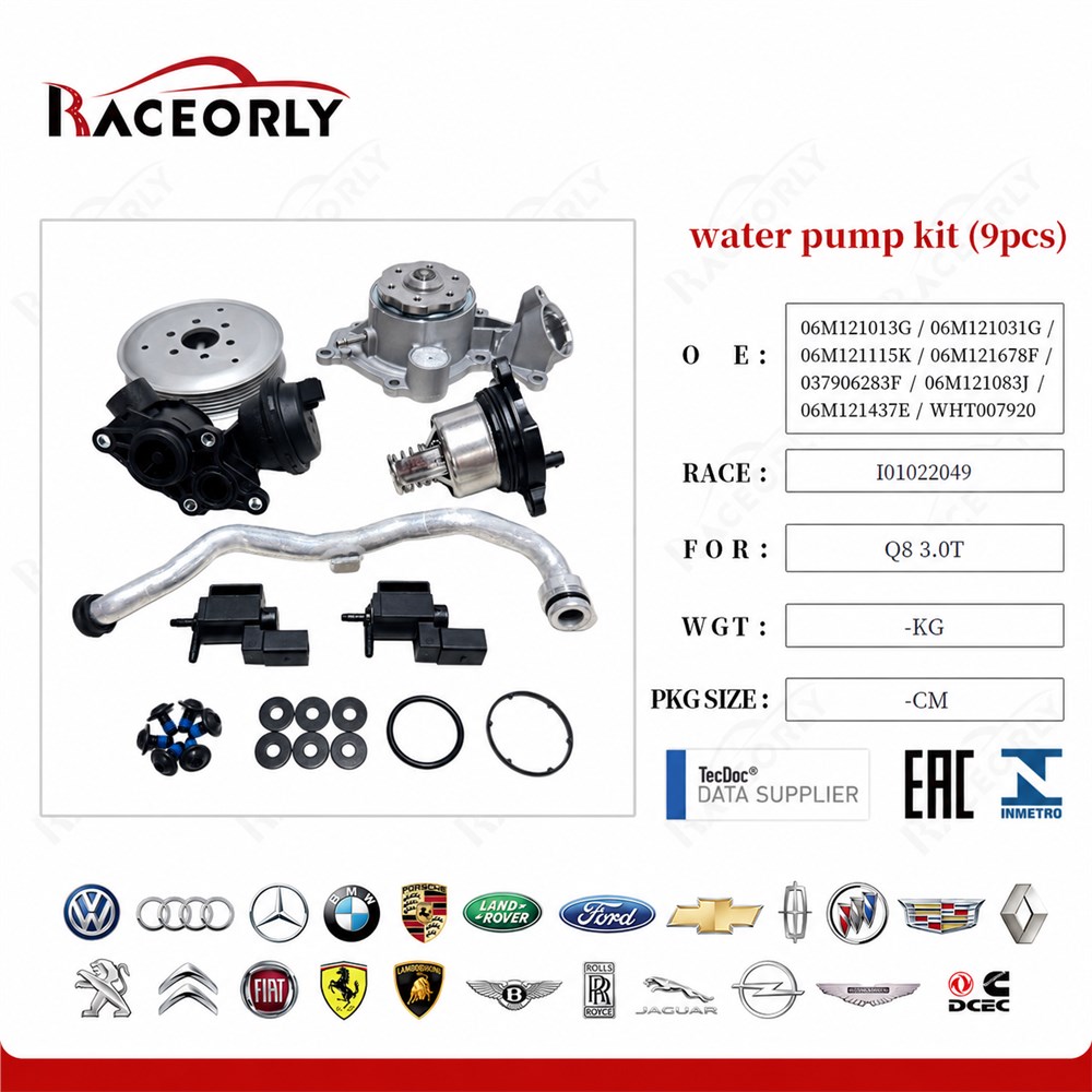 Water Pump Set (9-piece kit) 06M121013G for Q83.0T
