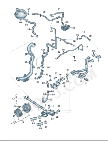 scirocco-1.4t-water-pump-03c121004e