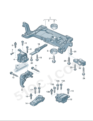 tiguan-1.8t,-2.0t-q3-xialang-2.0t-engine-mount-5n0199262f