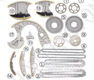 Kit de distribución Touareg 3.0BKS 079109229J-10
