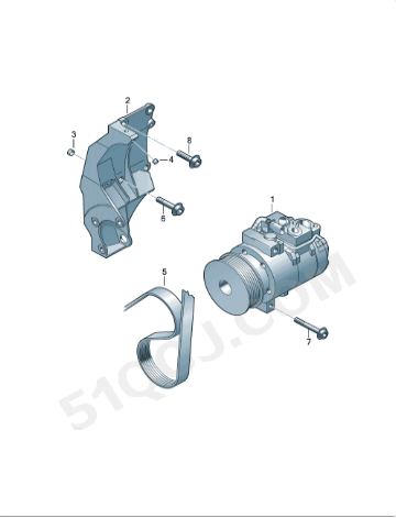 touareg-4.2-bhx-axq-03-07-*-7pk2365-alternator-belt-077903137ab