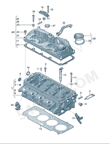 cabeçote-cilindro-volkswagen-pickup-03l103351g